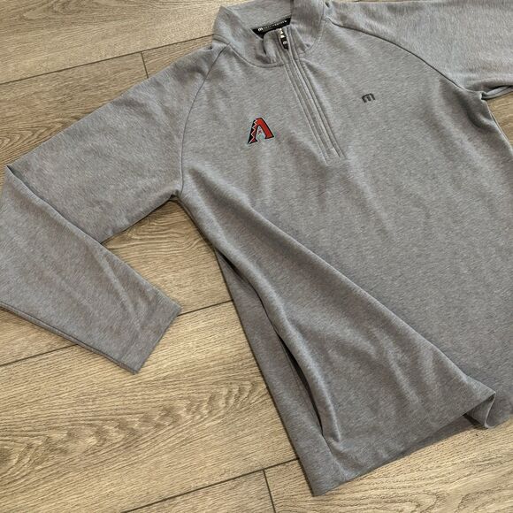 Travis Mathew MLB Arizona Diamondbacks Golf Sweater Pullover Mens Medium Grey - Picture 4 of 9